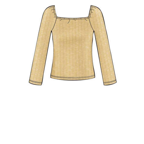 Naiste trikoo-topid, suurused: XXS-XS-S-M-L-XL-XXL, Simplicity Pattern #S8919 