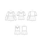 Simplicity Sewing Pattern Misses` Tops, SS9545 