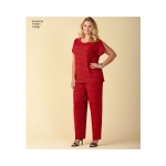 Six Made Easy Pull on Tops and Trousers or shorts for Plus Size, Simplicity Pattern #1446 