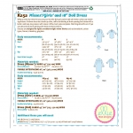 Выкройка: Misses`/Girls` and 45 cm (18`) Doll Dress, Kwik Sew K0252 