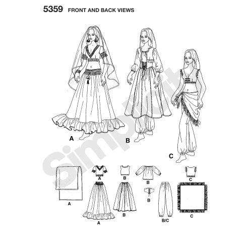 Naiste kostüümid, Simplicity Pattern #5359 