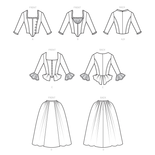Simplicity lõikekomplekt S9251 MISSES` COSTUMES 