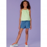 Выкройка: Girl`s Top, Dress and Shorts, Kwik Sew K0259 