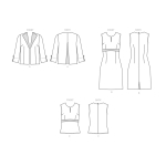 Ompelukaava: Women`s Jacket, Dress & Top, Butterick, B6822 