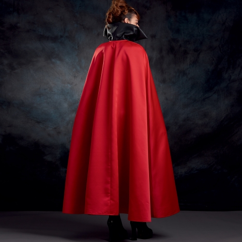 Misses` Cape with Tie Costumes, Sizes: S-M-L, Simplicity Pattern #S9008 