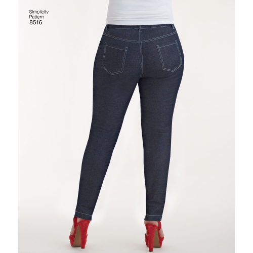 Neidude kitsad teksad Mimi G, Simplicity Pattern # 8516 