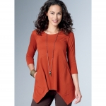 Выкройка: Misses` Loose knit Tunics with Shaped Sides and Pockets, Butterick B6492 