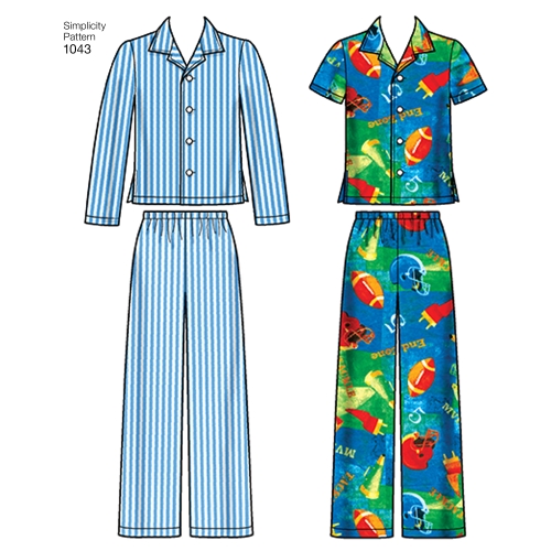 Lasteriided poistele ja tüdrukutele, Simplicity Pattern #1043 