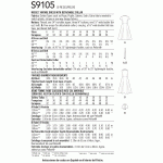 Naiste eemaldatava kraega vintage kleit, Simplicity Pattern #S S9105 