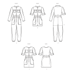 Simplicity lõikekomplekt S9722 CHILDREN`S AND GIRLS` JUMPSUIT, ROMPER AND DRESS, SS9722 