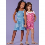 Выкройка: Girl`s Dress, Romper and 18` Doll Dress, Kwik Sew K0258 