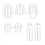 Naiste tuunika, topp ja püksid, Simplicity Pattern #S9113 