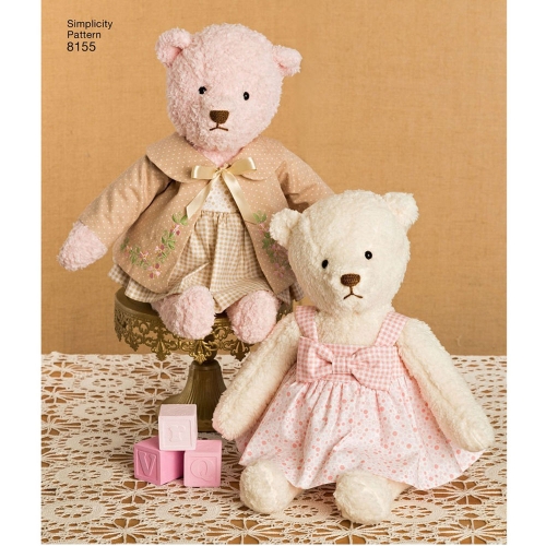 Topistäidetavad karud ja riided neile, Simplicity Pattern #8155 