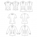 Ompelukaavat: Misses`, sizes: Misses` Petite Top, Butterick B5988 