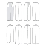 Выкройка: Misses` Pants, Butterick B6137 