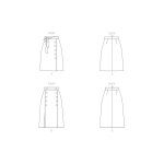 Ompelukaavat: Misses` Skirts, Butterick B6737 