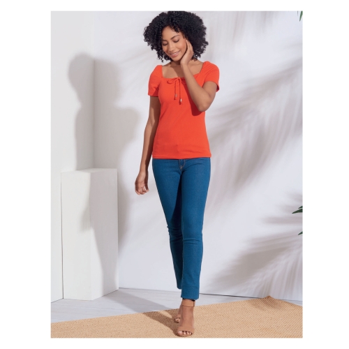 Naiste trikoo-topid, suurused: XXS-XS-S-M-L-XL-XXL, Simplicity Pattern #S8919 