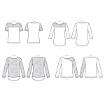 Ompelukaavat: Misses` knit, Lace-Detail Tops, Butterick B6418 