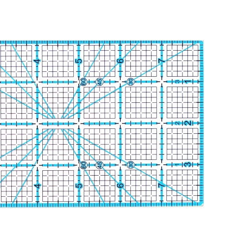 Tollmõõdustikus joonlaud, 4` x 8` Inch Scale Quilting Ruler with 1/8` grid, Le Summit 34148 