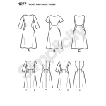 Naiste pluss-suurustele: hämmastavalt-istuv kleit, Simplicity Pattern #1277 