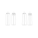 Выкройка: Misses` & Women`s Straight-Leg or Boot Cut Jeans, Butterick, B6840 