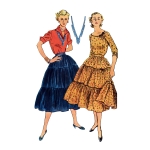 Simplicity Sewing Pattern Misses` Blouses and Skirt, SS9537 