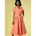 Выкройка: Misses` Dress and Belt, Butterick B6055 