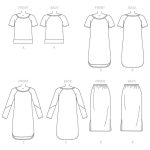 Выкройка: Misses` Top, Dress and Skirt, Butterick B6207 