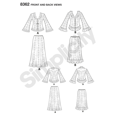 Hats in Three Sizes: S (52cm/21`), M (56cm/22`), L (58cm/23`), suurused: A (S-M-L), Simplicity Pattern #8361 