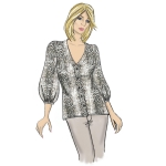 Выкройка: Misses` Top, Butterick B6710 