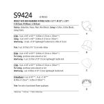 Швейные выкройки Simplicity S9424 Misses` Hats and Headband in Three Sizes, A (S-M-L) 