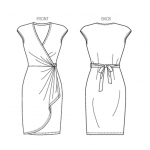 Выкройка: Misses` Dress, Butterick B6054 