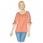 Выкройка: Misses` Gathered, Raglan Sleeve Tops, Butterick B6455 