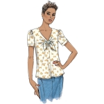 Выкройка: Misses` Top and Tie, Butterick B6662 