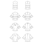 Выкройка: Misses` Top, Butterick B6664 