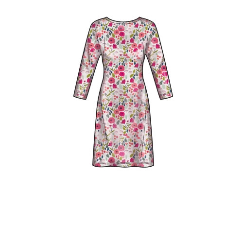 Naiste trikoo pullover-kleidid, Simplicity Pattern #S9011 