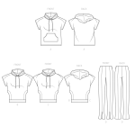 Simplicity lõikekomplekt S9637 WOMEN`S HOODIES AND LEGGINGS BY MIMI G, 