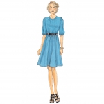 Naiste, väikesekasvuliste Petite naiste kroogitud, Blouson-kleidid, Butterick B6450 