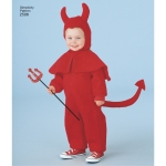 Toddler Costumes, Sizes: A (1/2-1-2-3-4), Simplicity Pattern #2506 