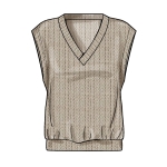 Швейные выкройки Simplicity S9374 Misses` Knit Vests, A (XXS-XS-S-M-L-XL-XXL) 