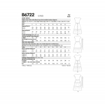 Выкройка: Misses` Dresses, Butterick B6722 