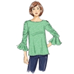 Выкройка: Misses` Top, Butterick B6687 