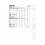 Выкройка: Misses` Skirts, Butterick B6736 