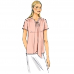 Sewing Pattern: Misses` Gathered Tops and Tunics with Neck Ties, Butterick B6378 