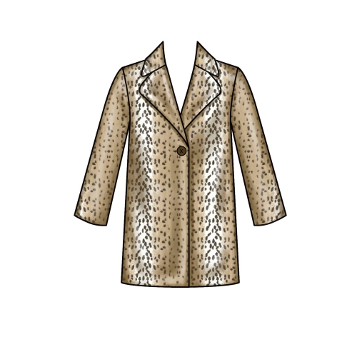 Laste ja tüdrukute voodriga mantel, Simplicity Pattern #S9027 