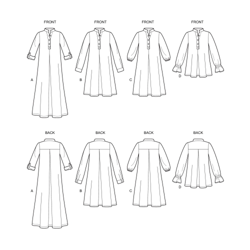 Naiste kleidid käise variatsioonidega, Simplicity Pattern #S8983 