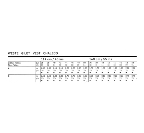 Vest, Art. 7399 