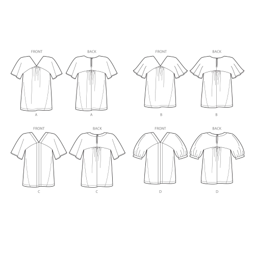 Naiste pluusid, Simplicity Pattern #S8949 