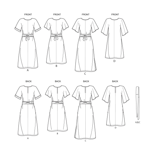 Naiste eest lehviga kleidid, Simplicity Pattern #S8981 