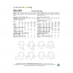 Выкройка: Misses` Pullover Tops with Sleeve and Peplum Variations, Butterick B6489 